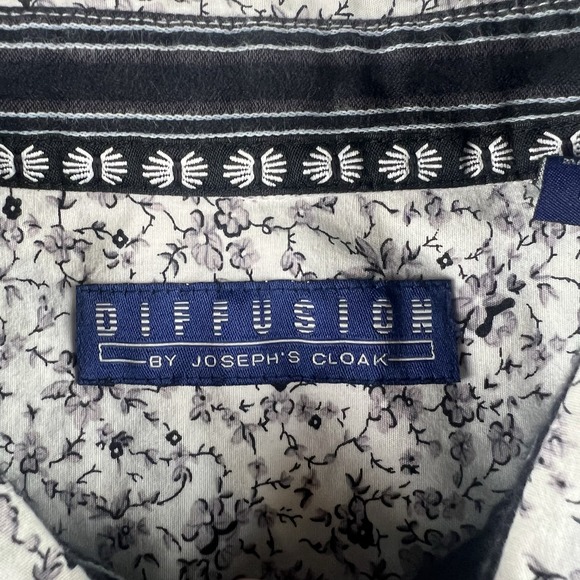 Diffusion by Joseph's Cloak Men's Floral Button Up Dress Shirt Size 2XL - Picture 3 of 8